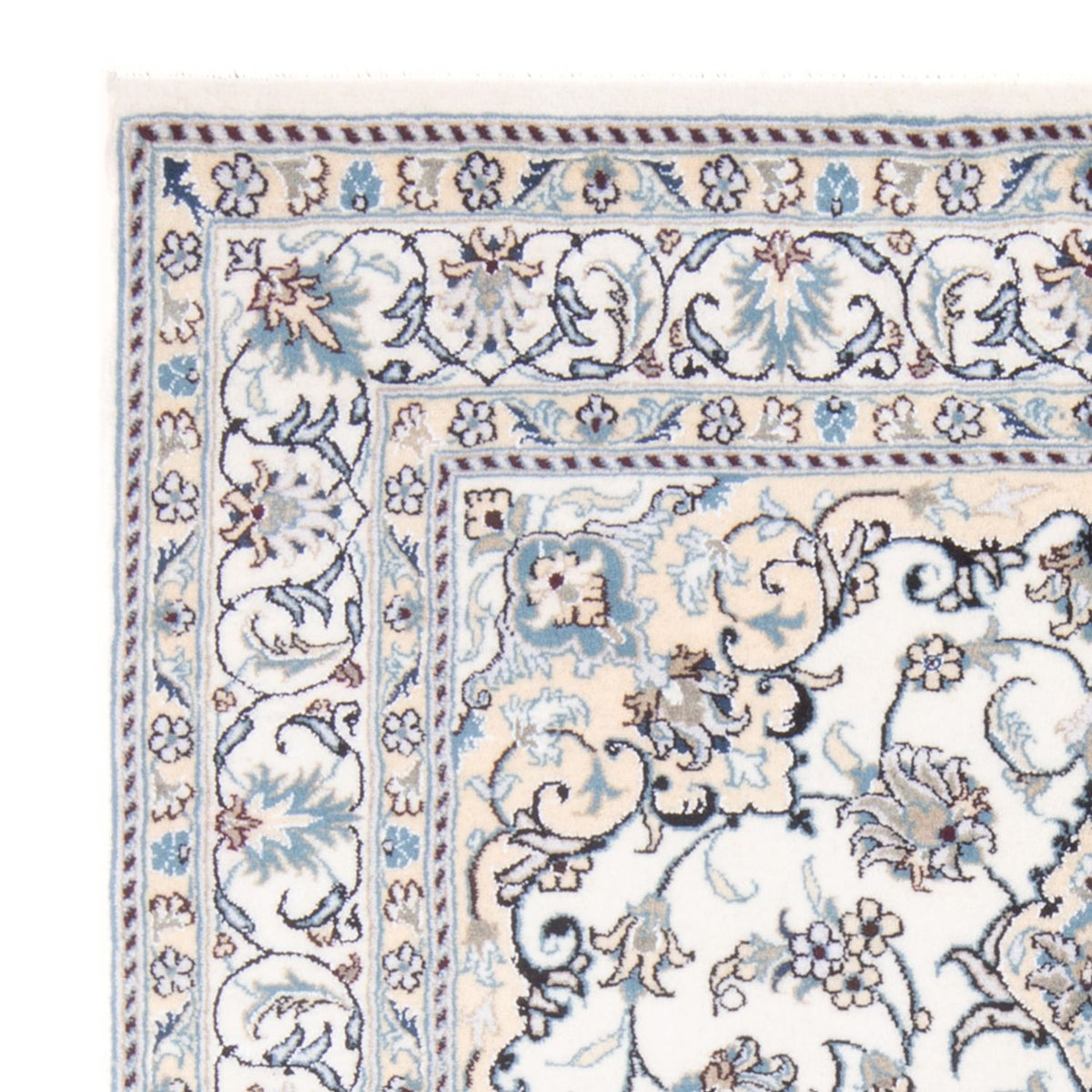 Persisk tæppe - Nain - Royal - 200 x 143 cm - creme