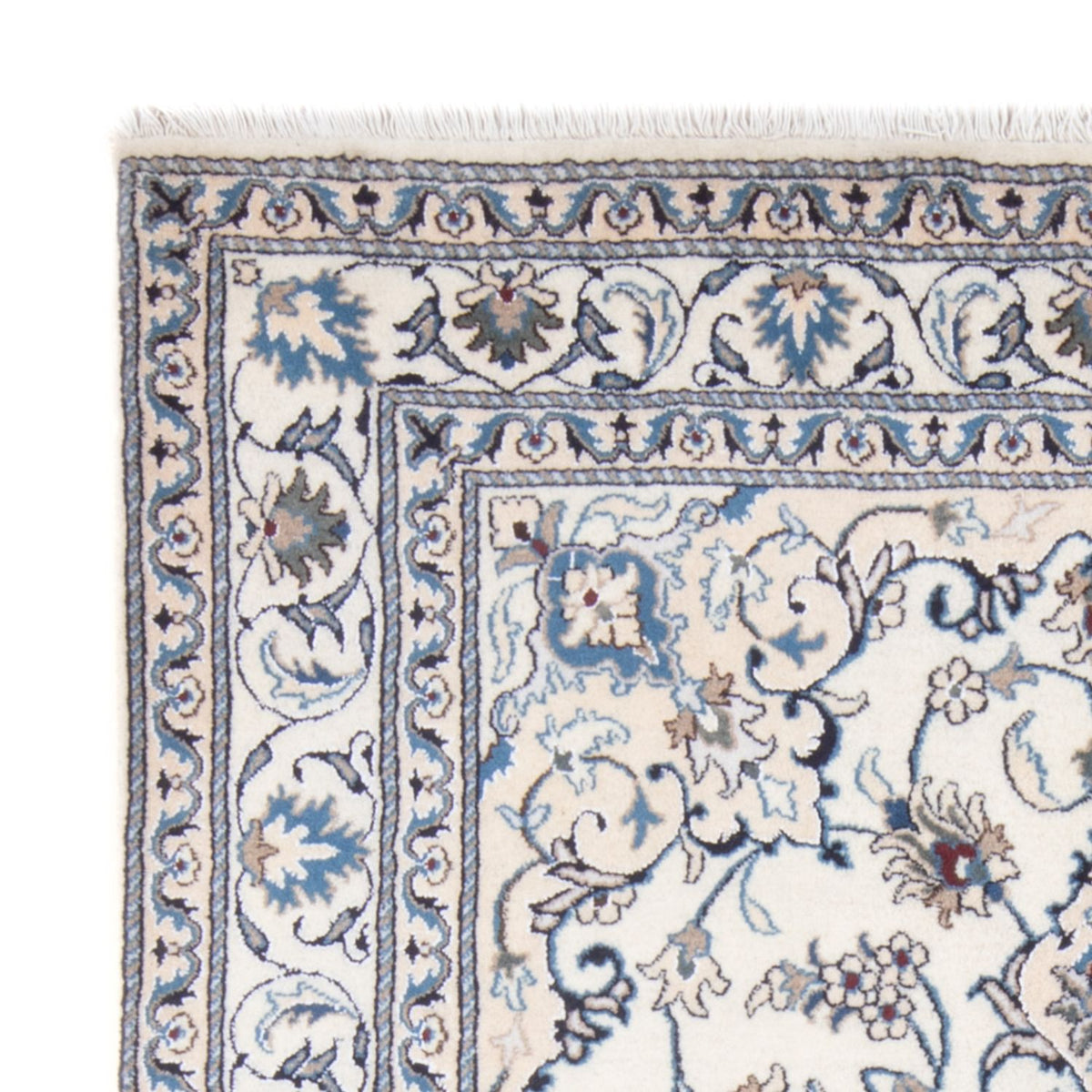 Persisk tæppe - Nain - Royal - 195 x 152 cm - creme