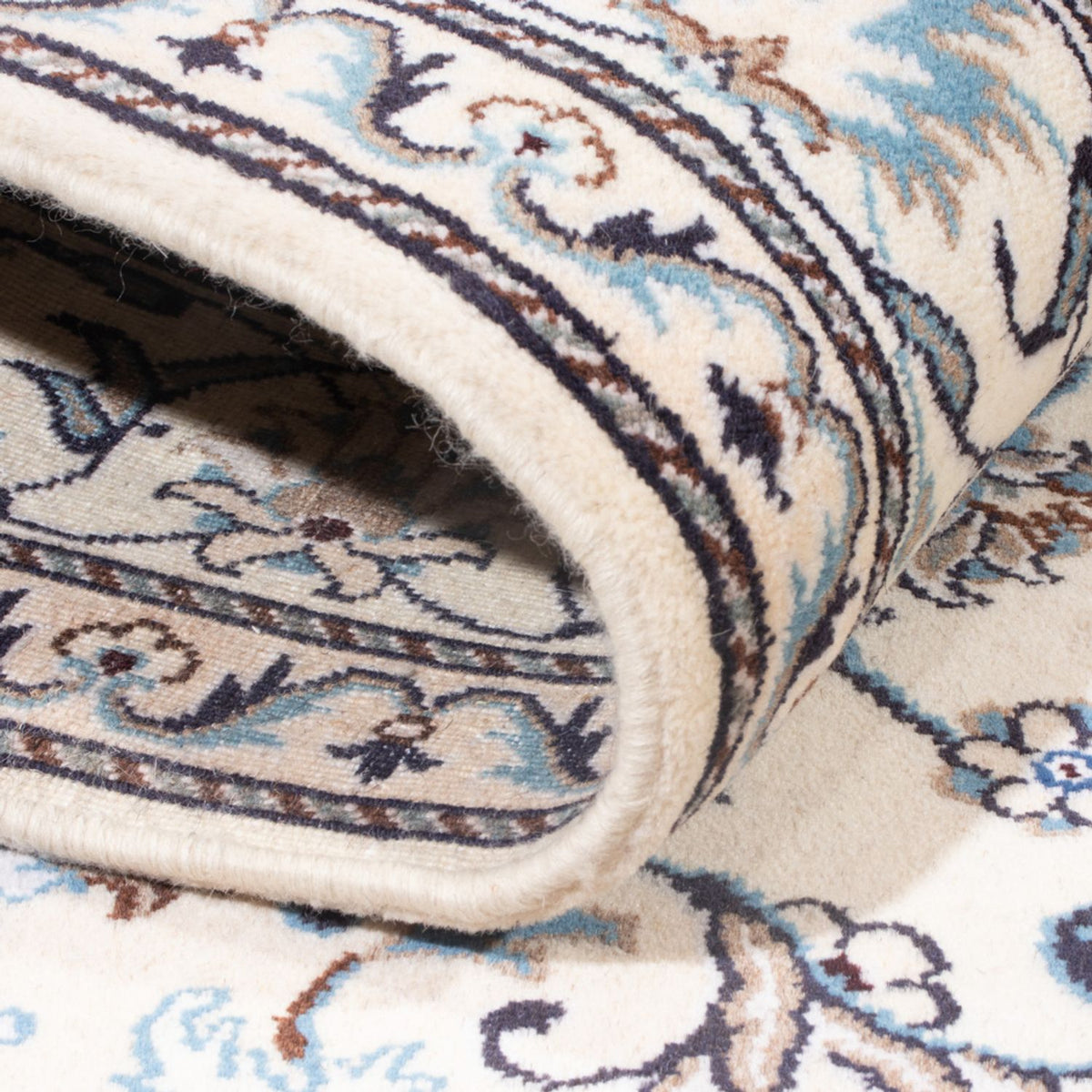 Persisk tæppe - Nain - Royal - 195 x 152 cm - creme