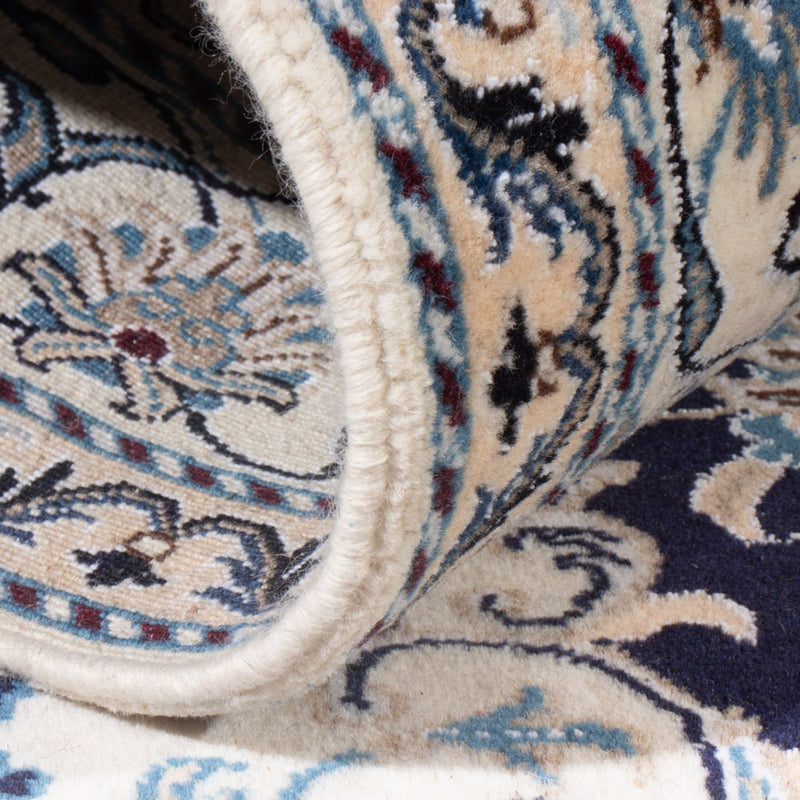 Persisk tæppe - Nain - Royal - 201 x 145 cm - mørkeblå