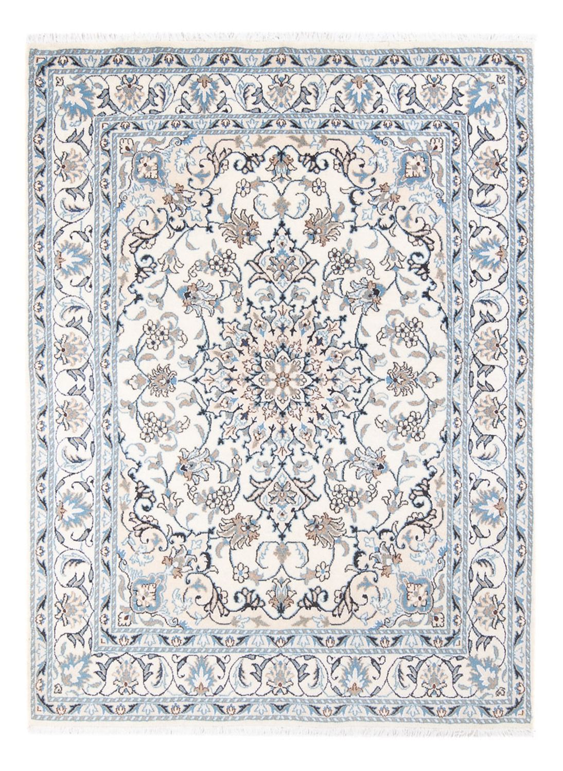 Persisk tæppe - Nain - Royal - 200 x 148 cm - creme