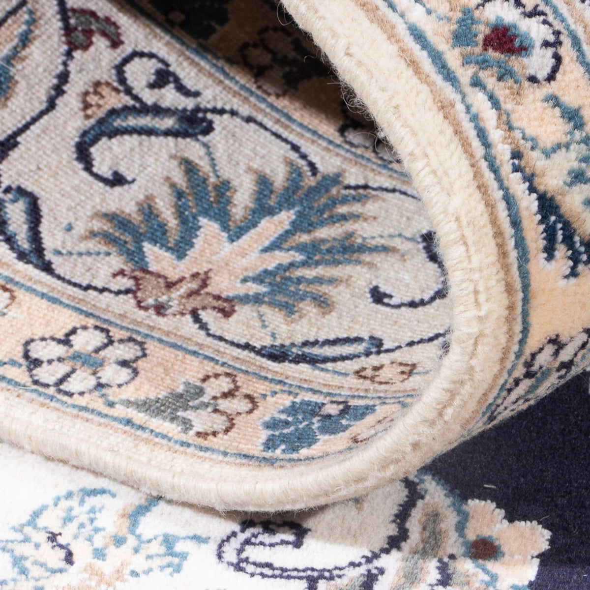 Persisk tæppe - Nain - Royal - 194 x 145 cm - mørkeblå