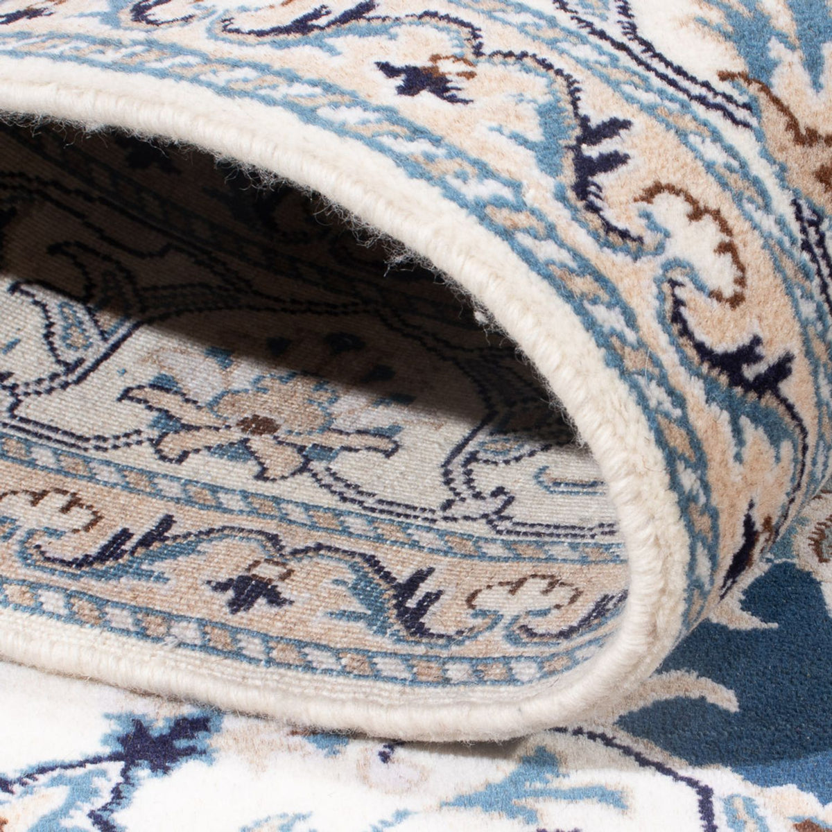 Persisk tæppe - Nain - Royal - 194 x 152 cm - blå