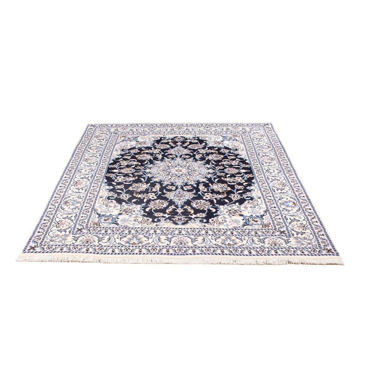 Persisk tæppe - Nain - Royal - 207 x 145 cm - mørkeblå