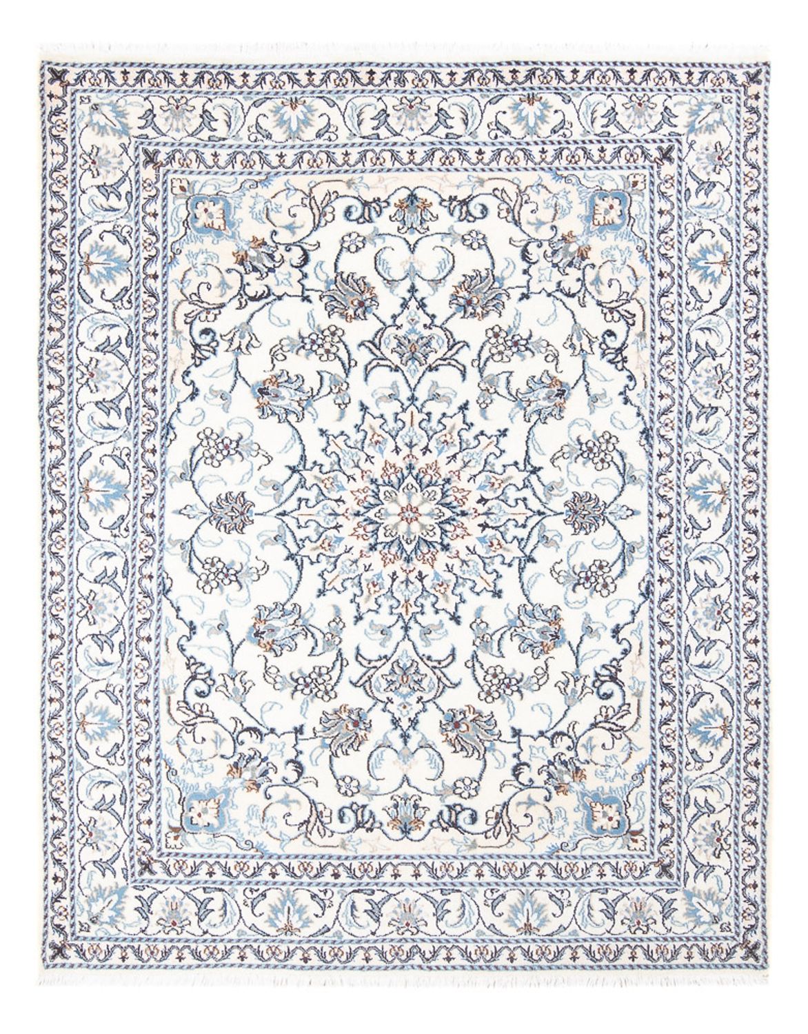 Persisk tæppe - Nain - Royal - 192 x 152 cm - creme