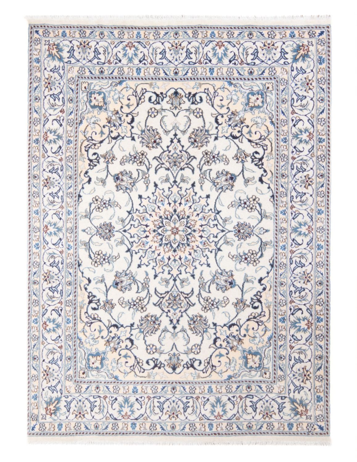 Persisk tæppe - Nain - Royal - 197 x 144 cm - creme