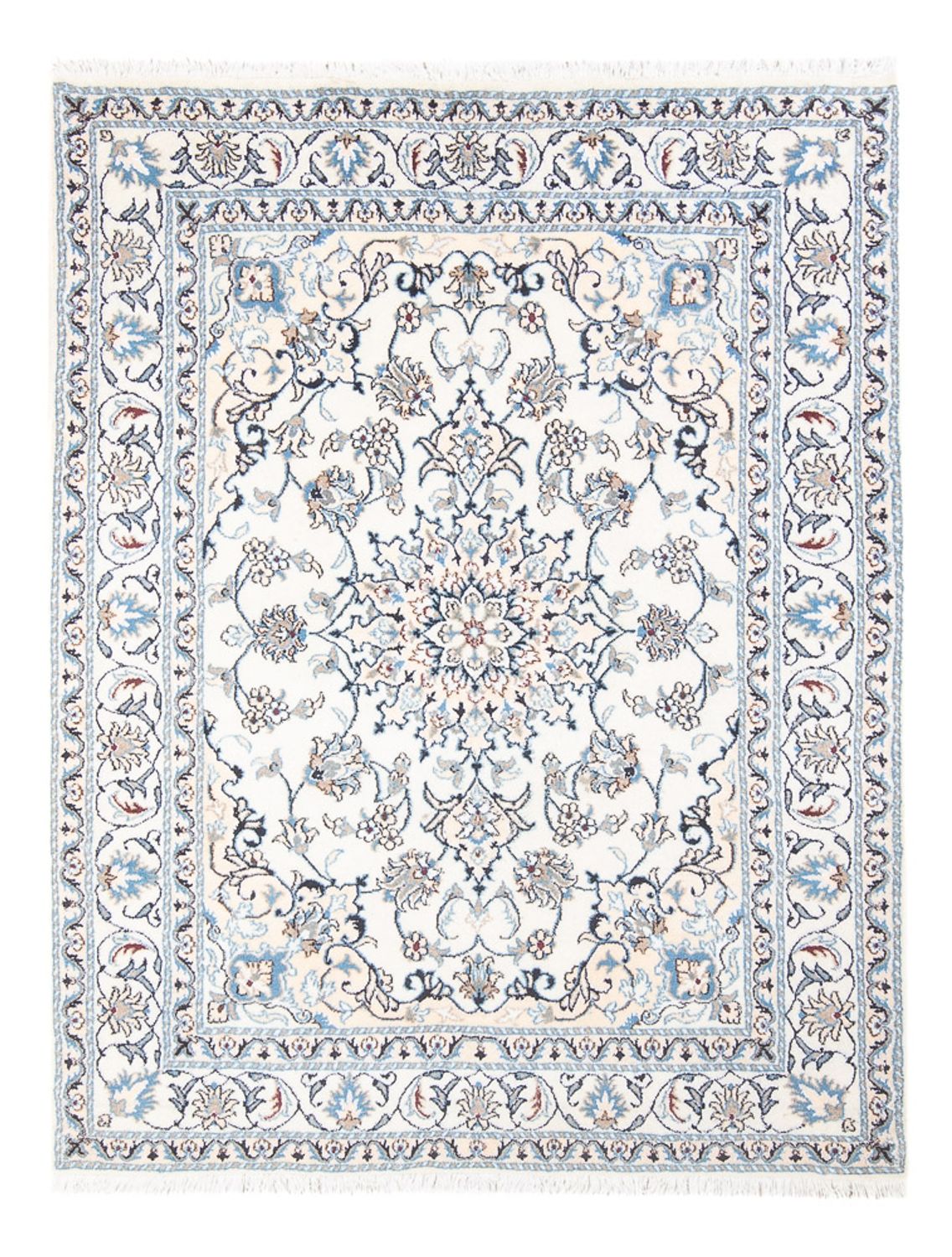 Persisk tæppe - Nain - Royal - 200 x 143 cm - creme