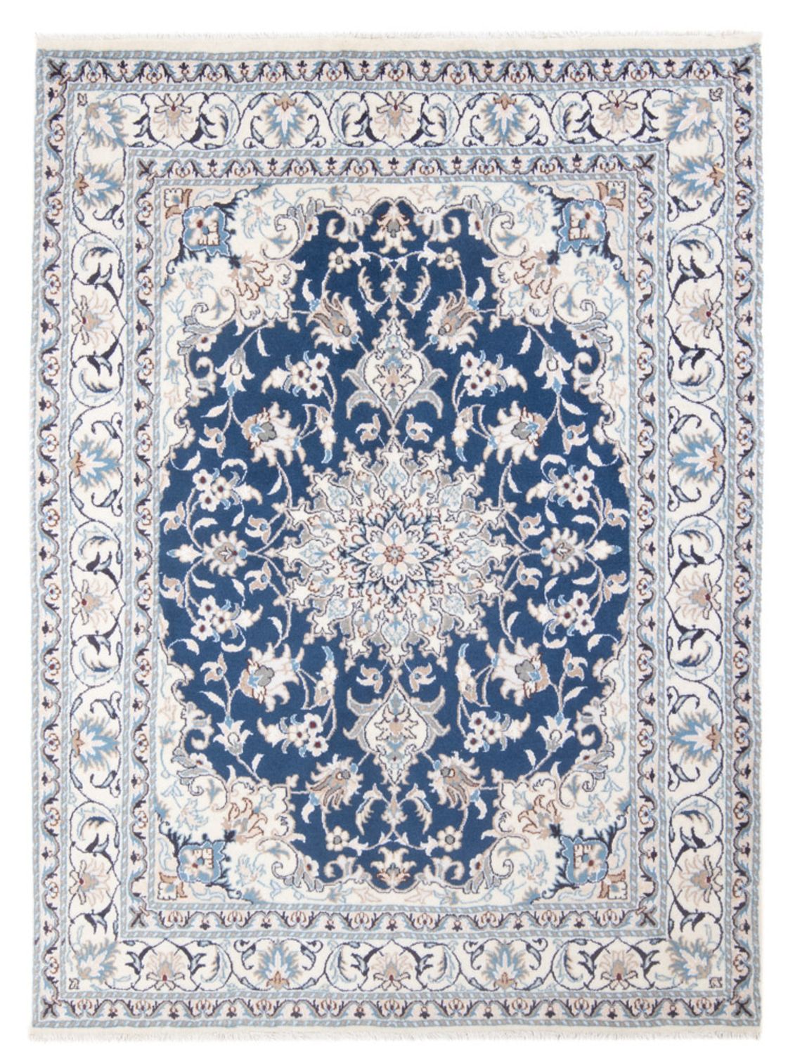 Persisk tæppe - Nain - Royal - 200 x 148 cm - blå
