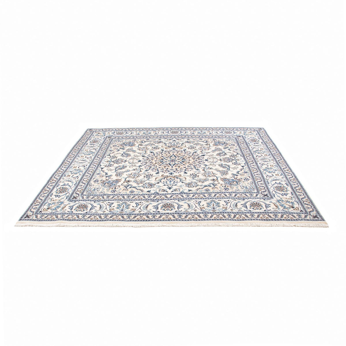 Persisk tæppe - Nain firkantet  - 200 x 195 cm - creme