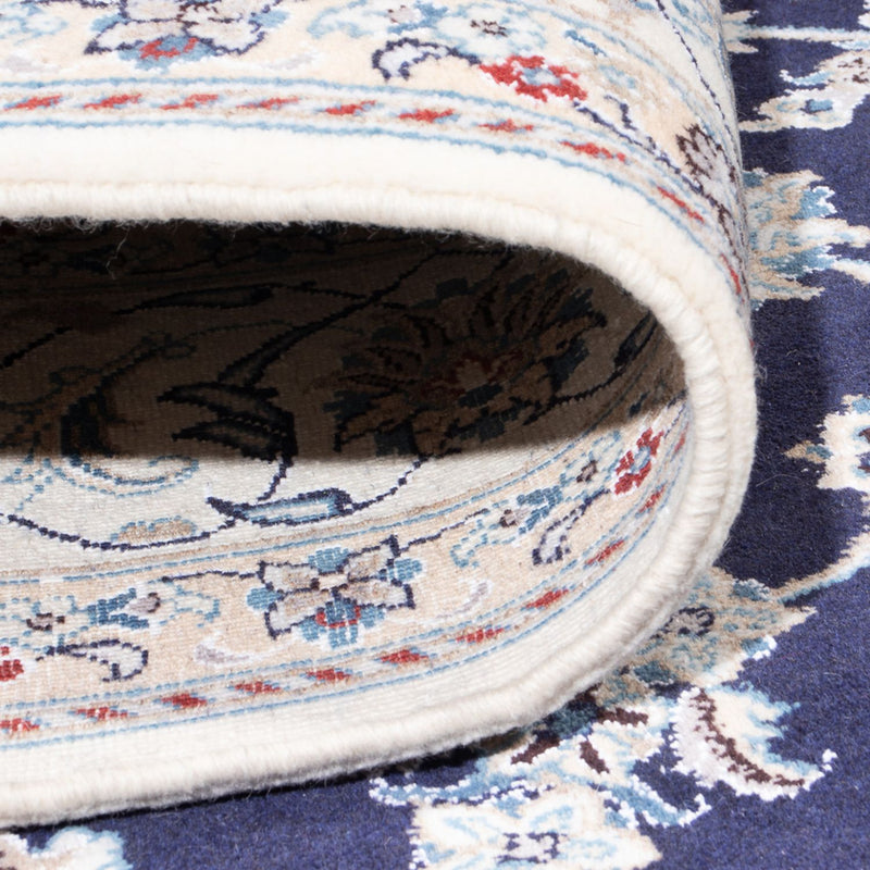 Persisk tæppe - Nain - 293 x 197 cm - mørkeblå