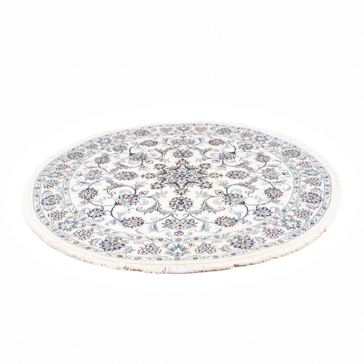 Persisk tæppe - Nain rundt  - 150 x 150 cm - creme