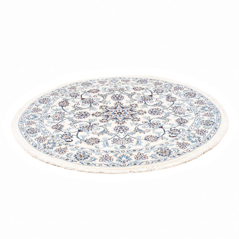 Persisk tæppe - Nain rundt  - 150 x 150 cm - creme