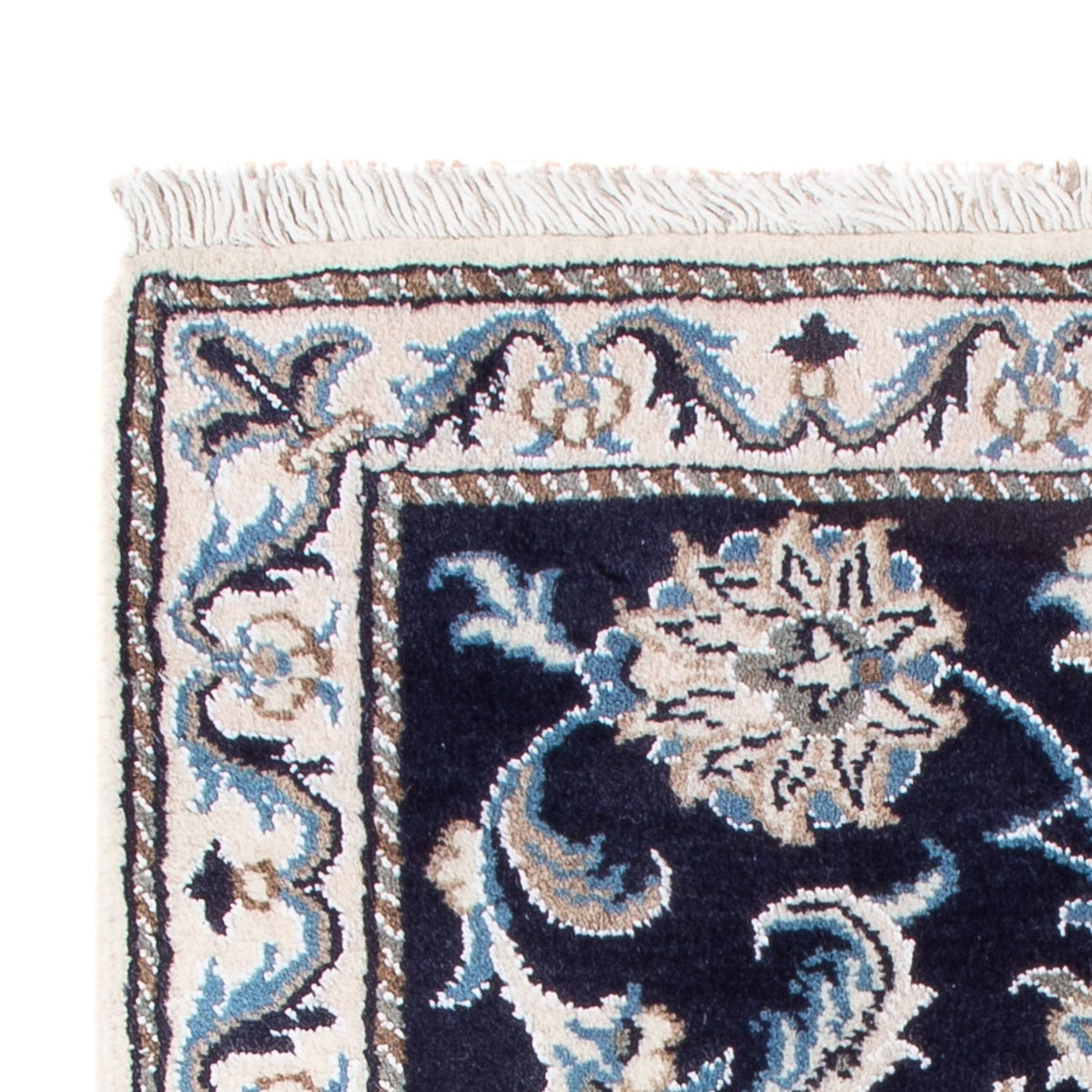 Persisk tæppe - Nain - Royal - 90 x 60 cm - mørkeblå