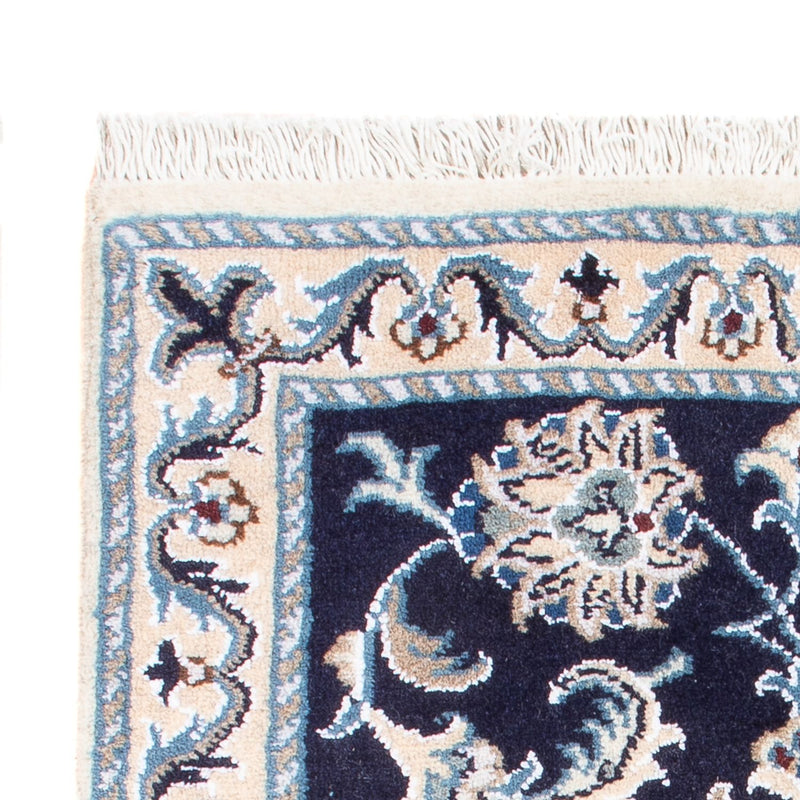 Persisk tæppe - Nain - Royal - 90 x 60 cm - mørkeblå