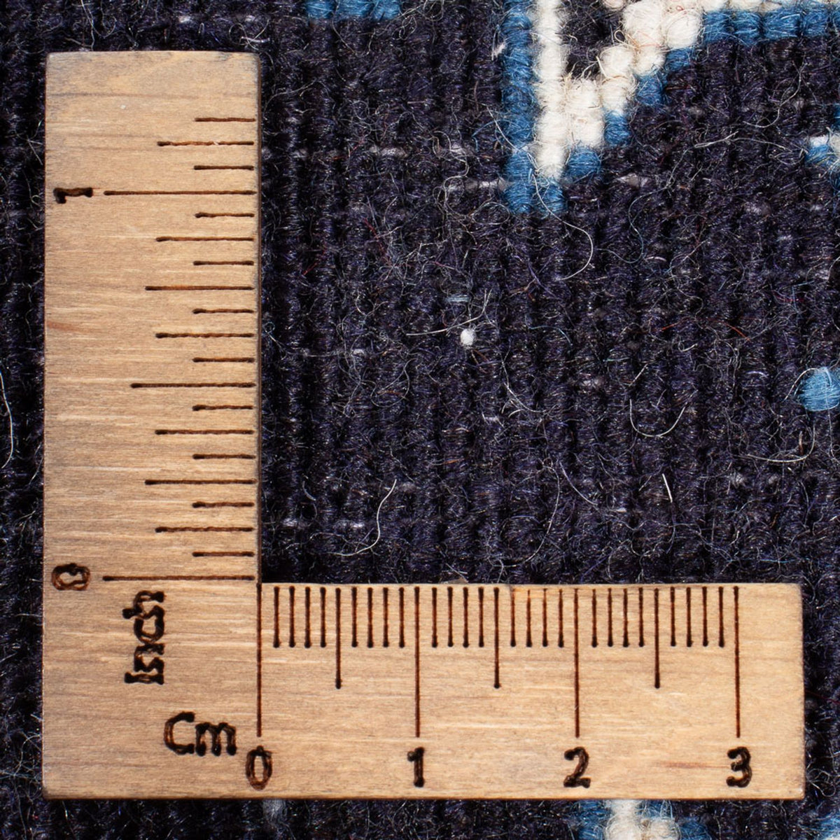 Persisk tæppe - Nain - Royal - 60 x 40 cm - mørkeblå