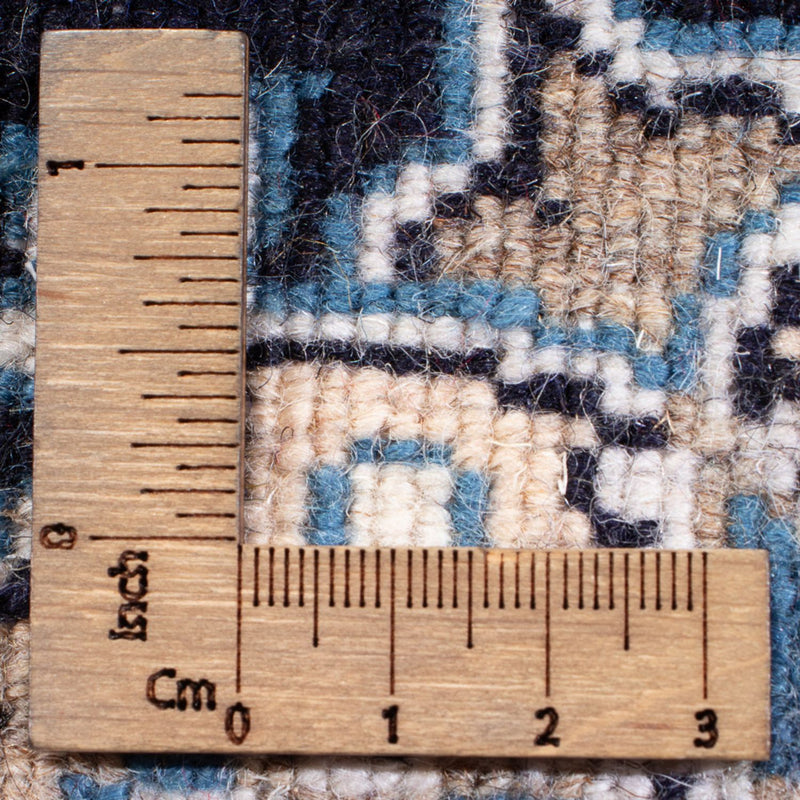 Persisk tæppe - Nain - Royal - 60 x 40 cm - mørkeblå