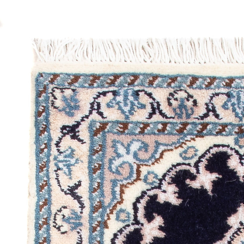 Persisk tæppe - Nain - Royal - 60 x 40 cm - mørkeblå