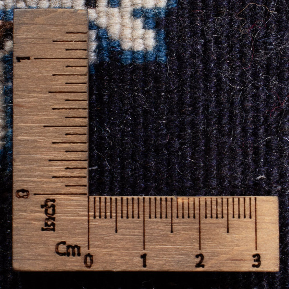 Persisk tæppe - Nain - Royal - 60 x 40 cm - mørkeblå