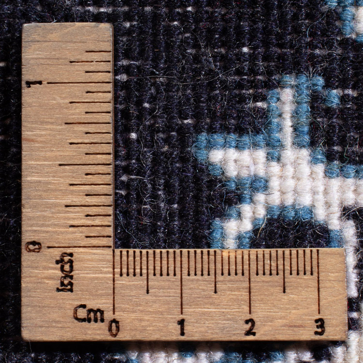 Persisk tæppe - Nain - Royal - 60 x 40 cm - mørkeblå