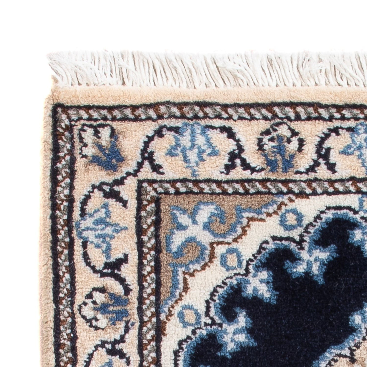 Persisk tæppe - Nain - Royal - 60 x 40 cm - mørkeblå