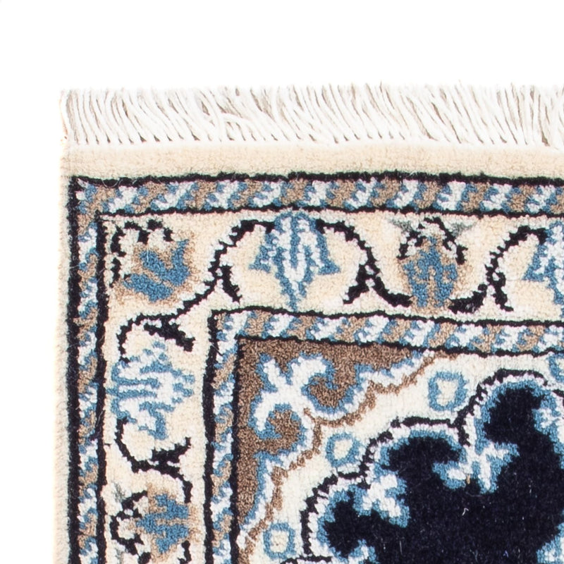 Persisk tæppe - Nain - Royal - 60 x 40 cm - mørkeblå