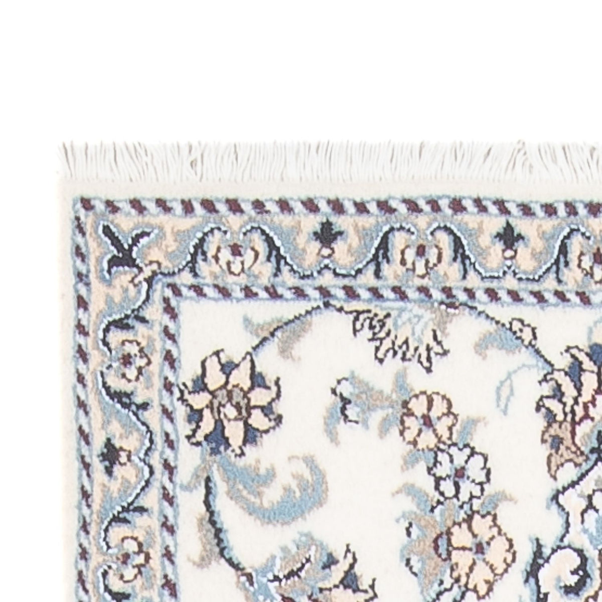 Løber Persisk tæppe - Nain - 393 x 80 cm - sølv