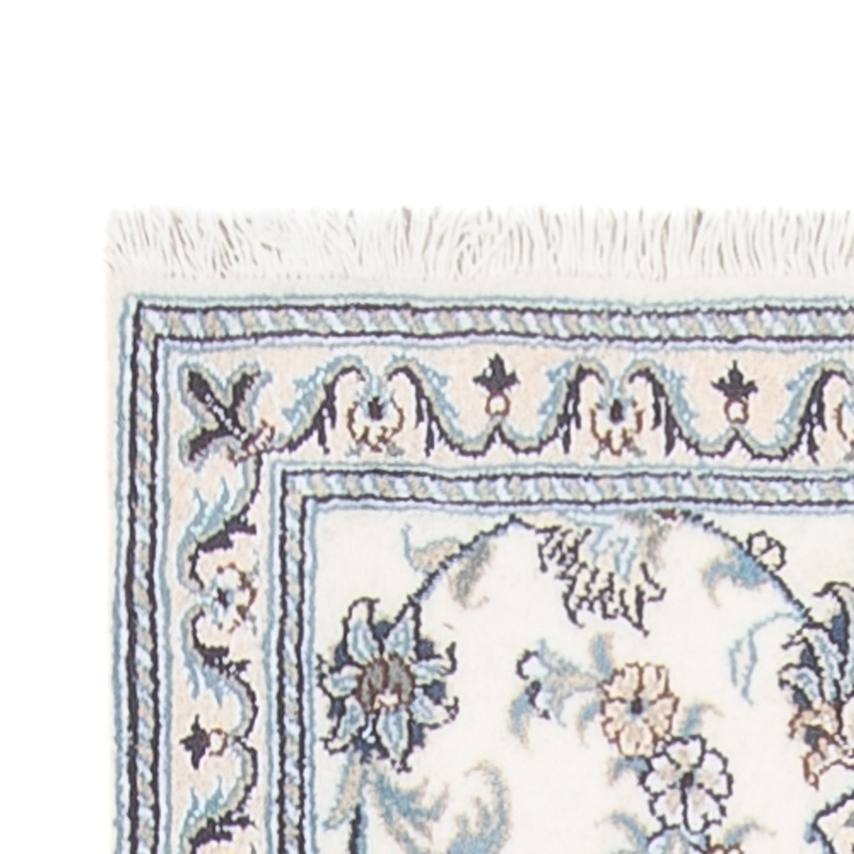 Løber Persisk tæppe - Nain - 400 x 80 cm - sølv