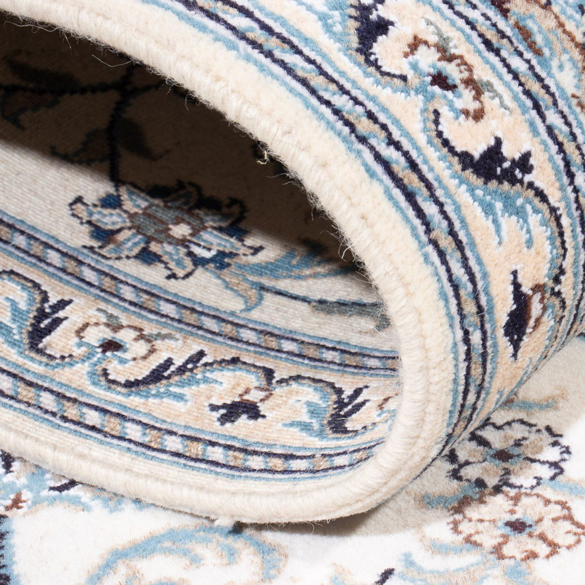 Løber Persisk tæppe - Nain - 400 x 80 cm - sølv