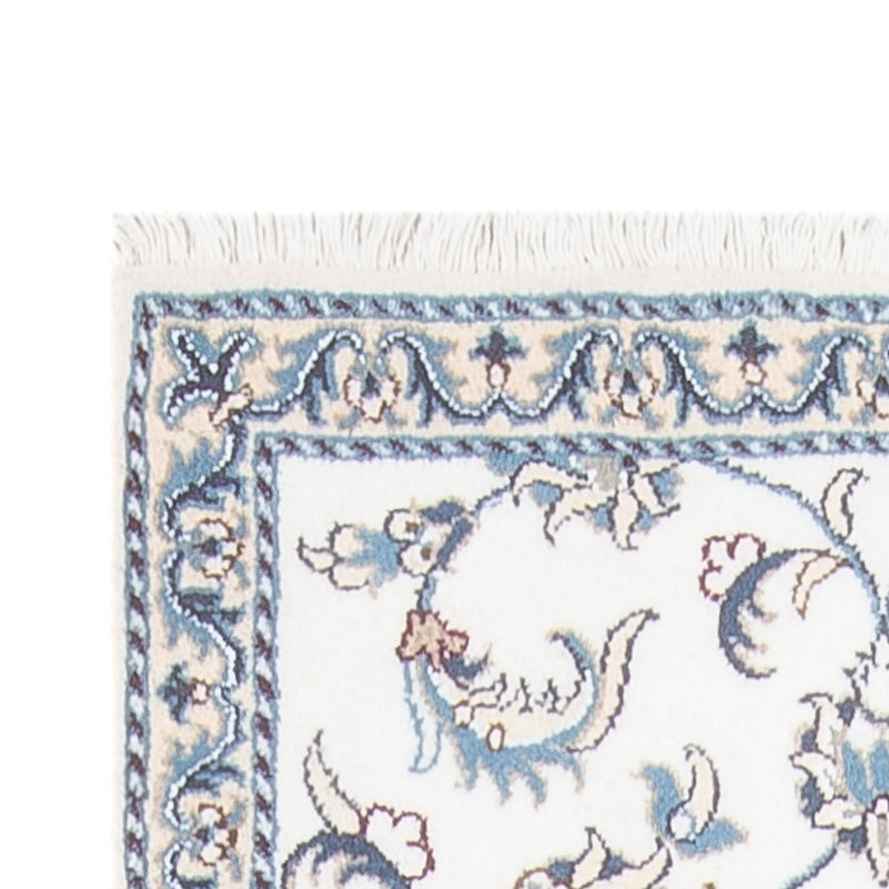 Løber Persisk tæppe - Nain - 393 x 77 cm - sølv