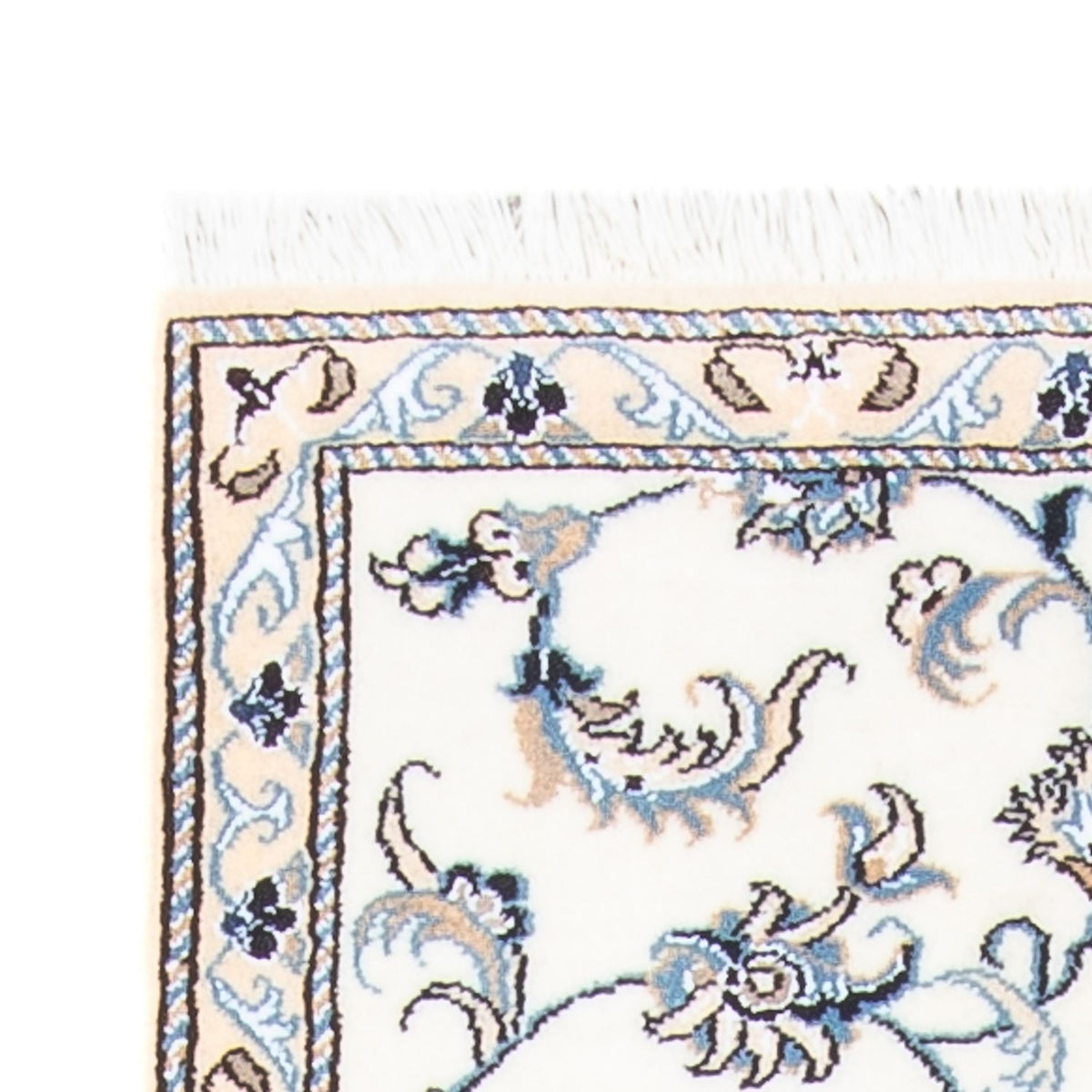 Løber Persisk tæppe - Nain - 284 x 78 cm - sølv