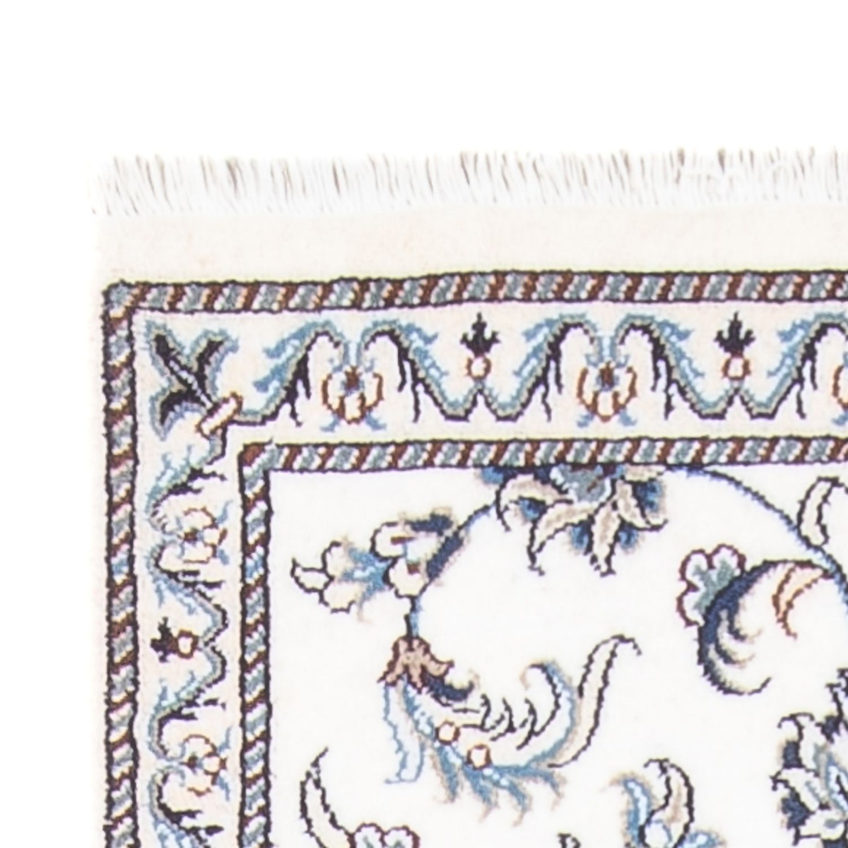 Løber Persisk tæppe - Nain - 295 x 82 cm - sølv