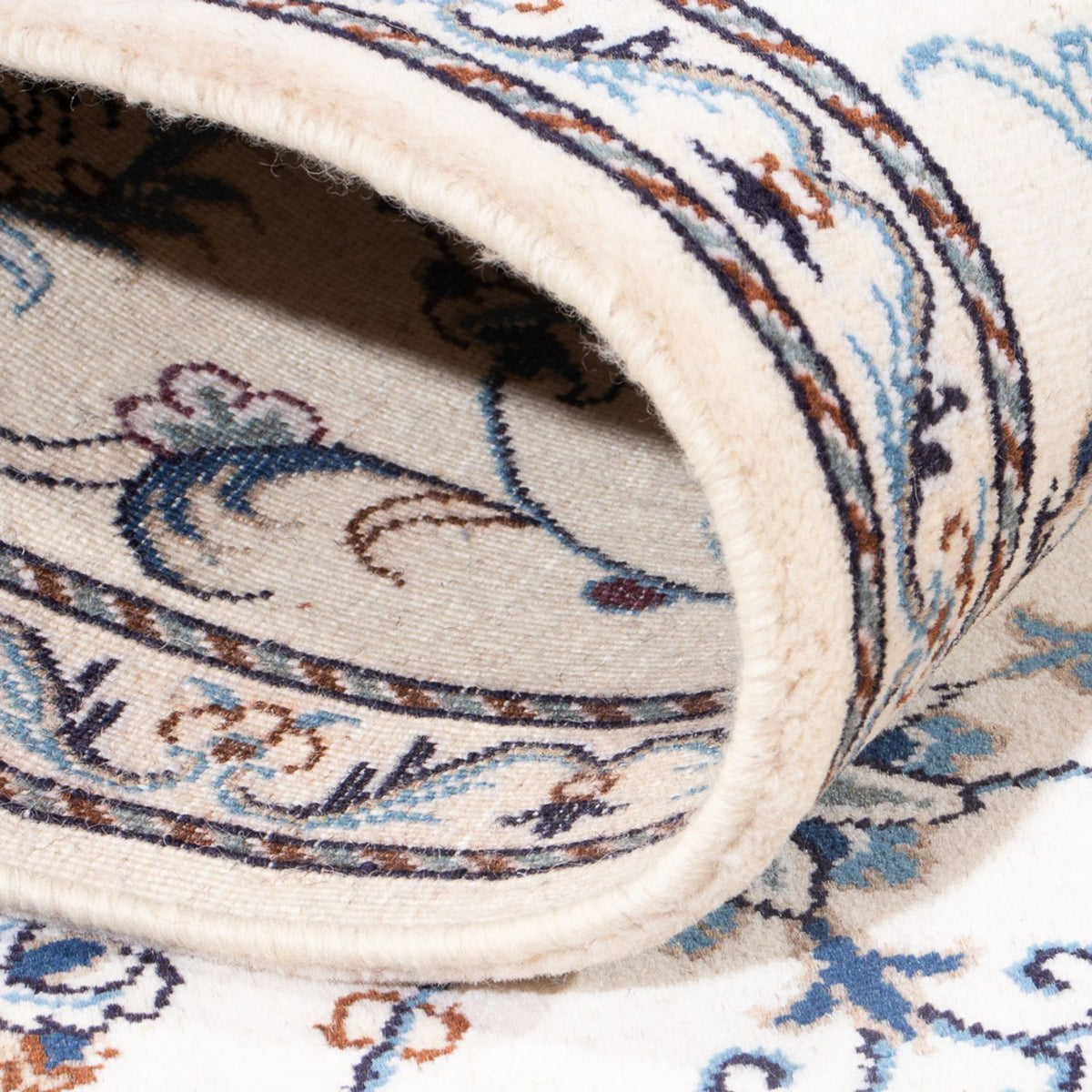 Løber Persisk tæppe - Nain - 295 x 82 cm - sølv