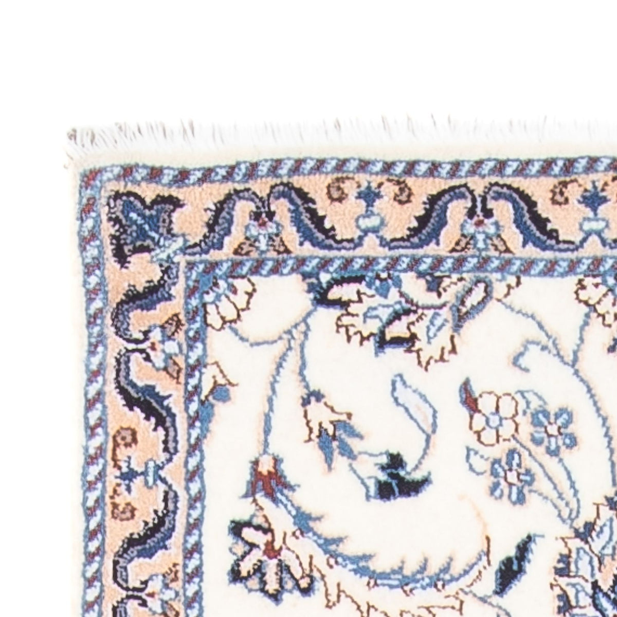 Løber Persisk tæppe - Nain - 292 x 81 cm - sølv