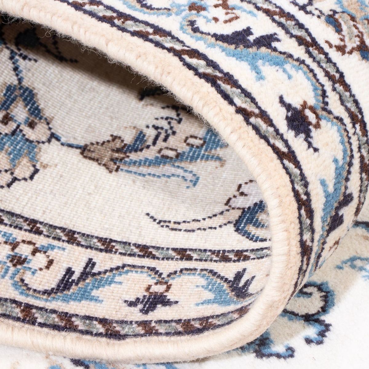 Løber Persisk tæppe - Nain - 292 x 76 cm - sølv