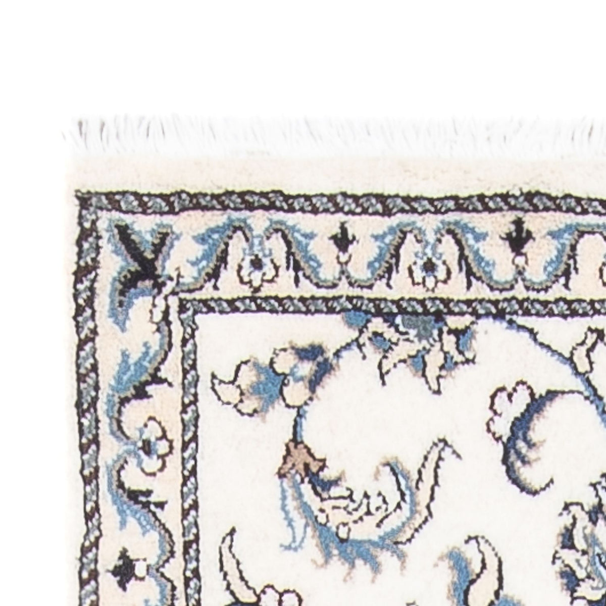 Løber Persisk tæppe - Nain - 286 x 77 cm - sølv