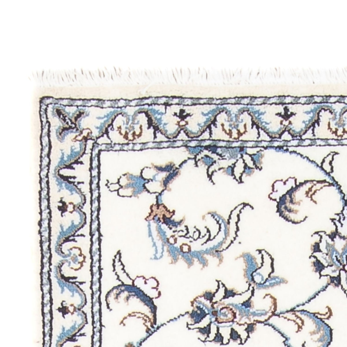 Løber Persisk tæppe - Nain - 286 x 82 cm - sølv