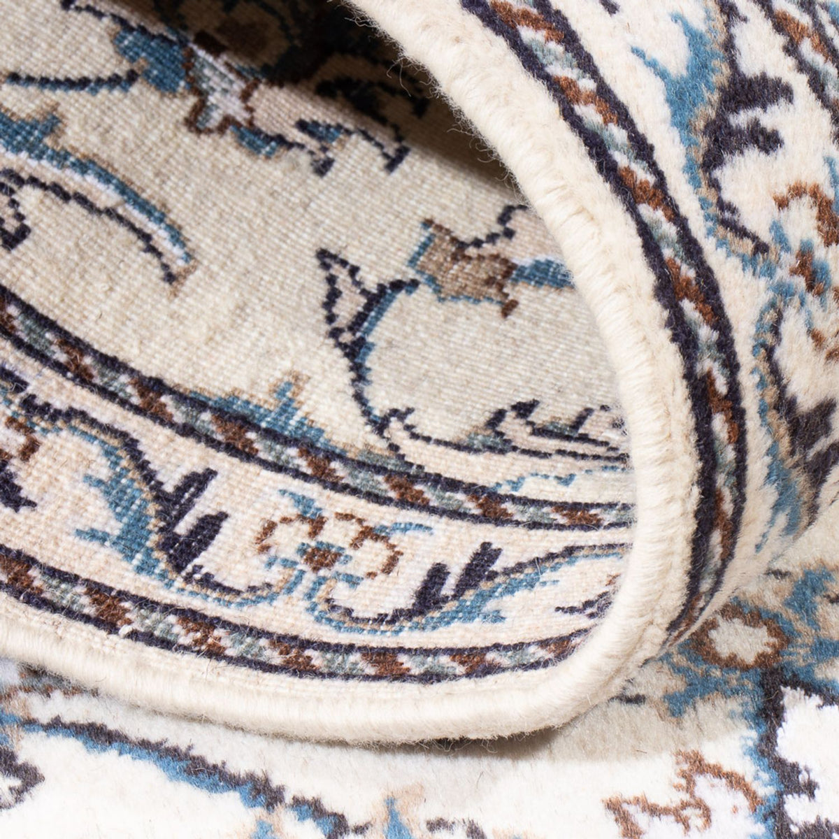 Løber Persisk tæppe - Nain - 215 x 77 cm - sølv