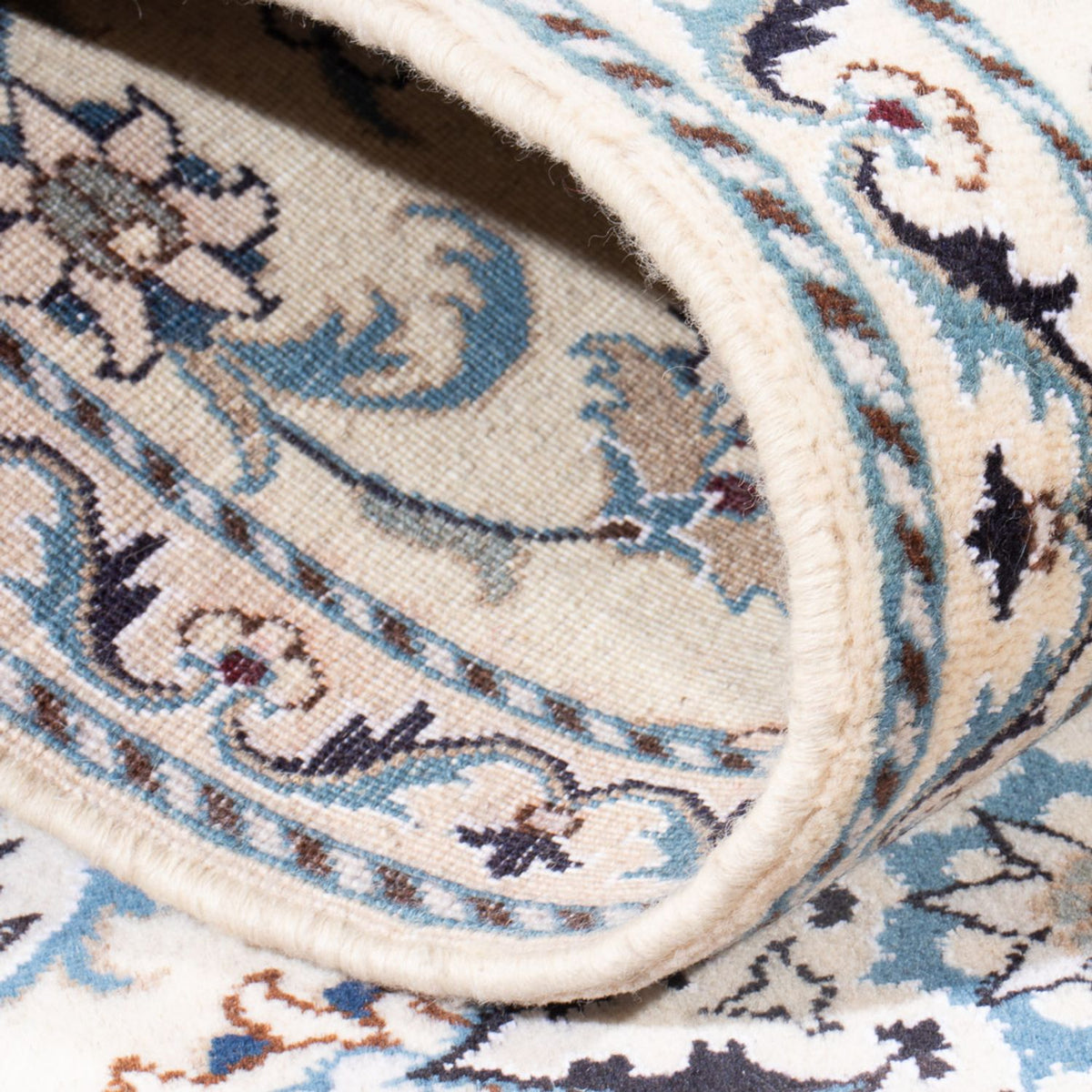 Løber Persisk tæppe - Nain - 194 x 80 cm - sølv