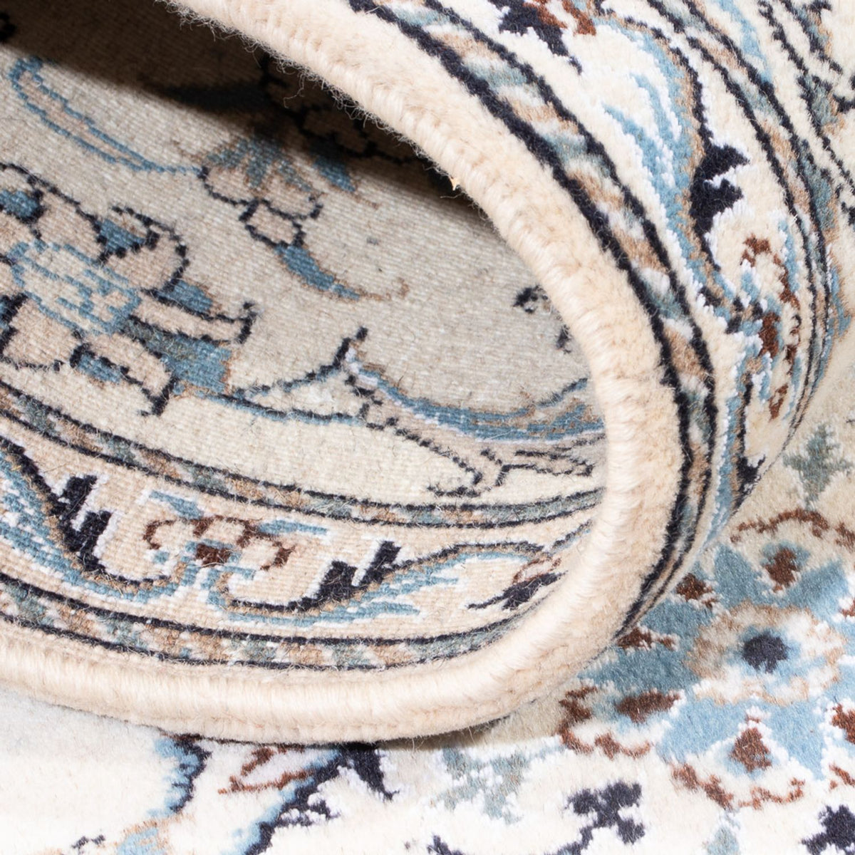 Løber Persisk tæppe - Nain - 197 x 75 cm - sølv