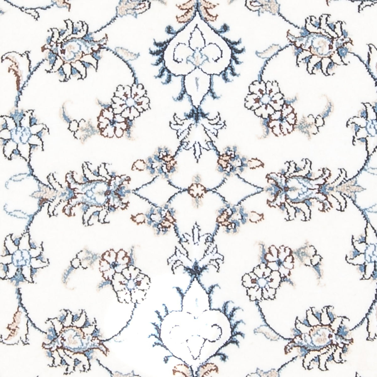 Løber Persisk tæppe - Nain - 196 x 77 cm - sølv