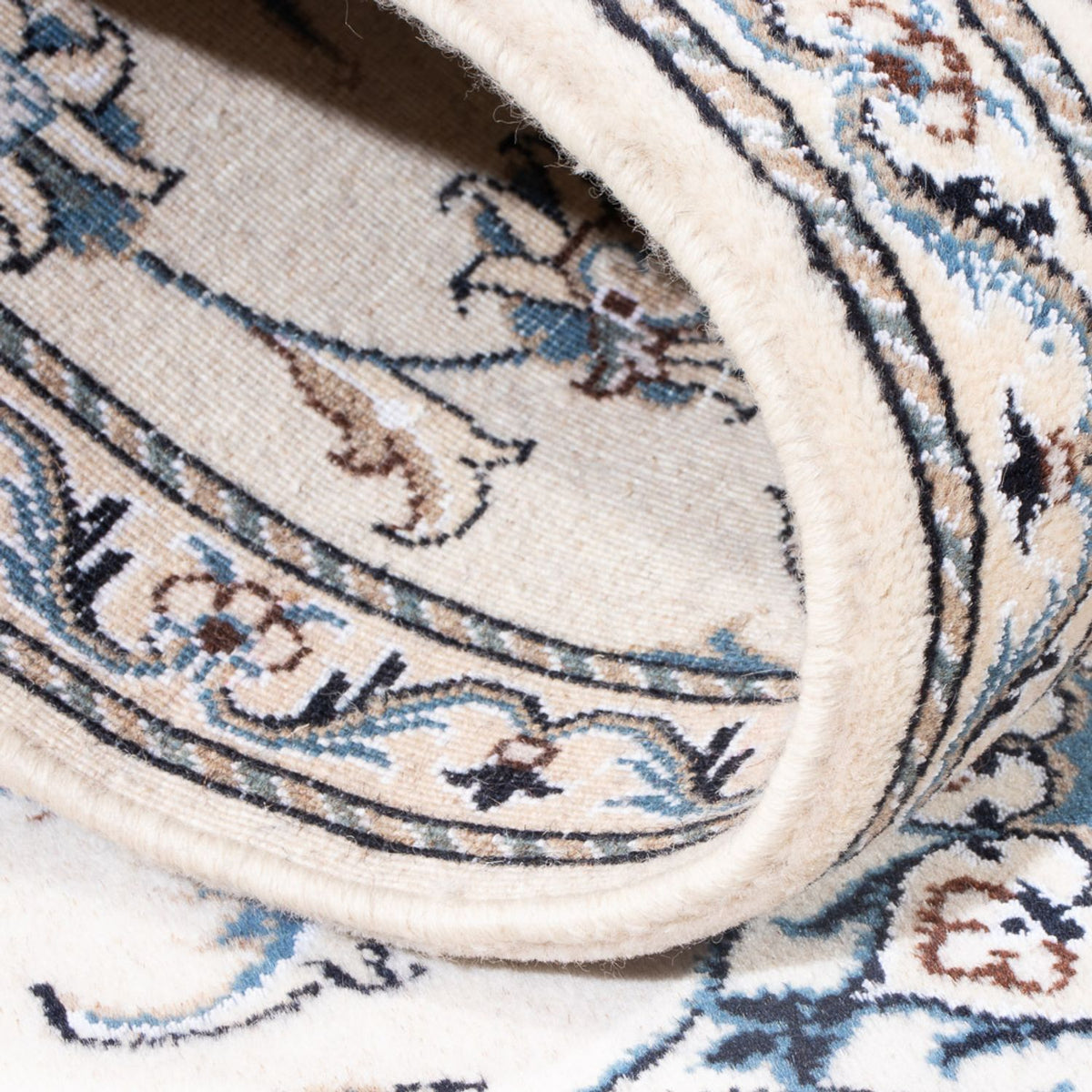 Løber Persisk tæppe - Nain - 196 x 77 cm - sølv