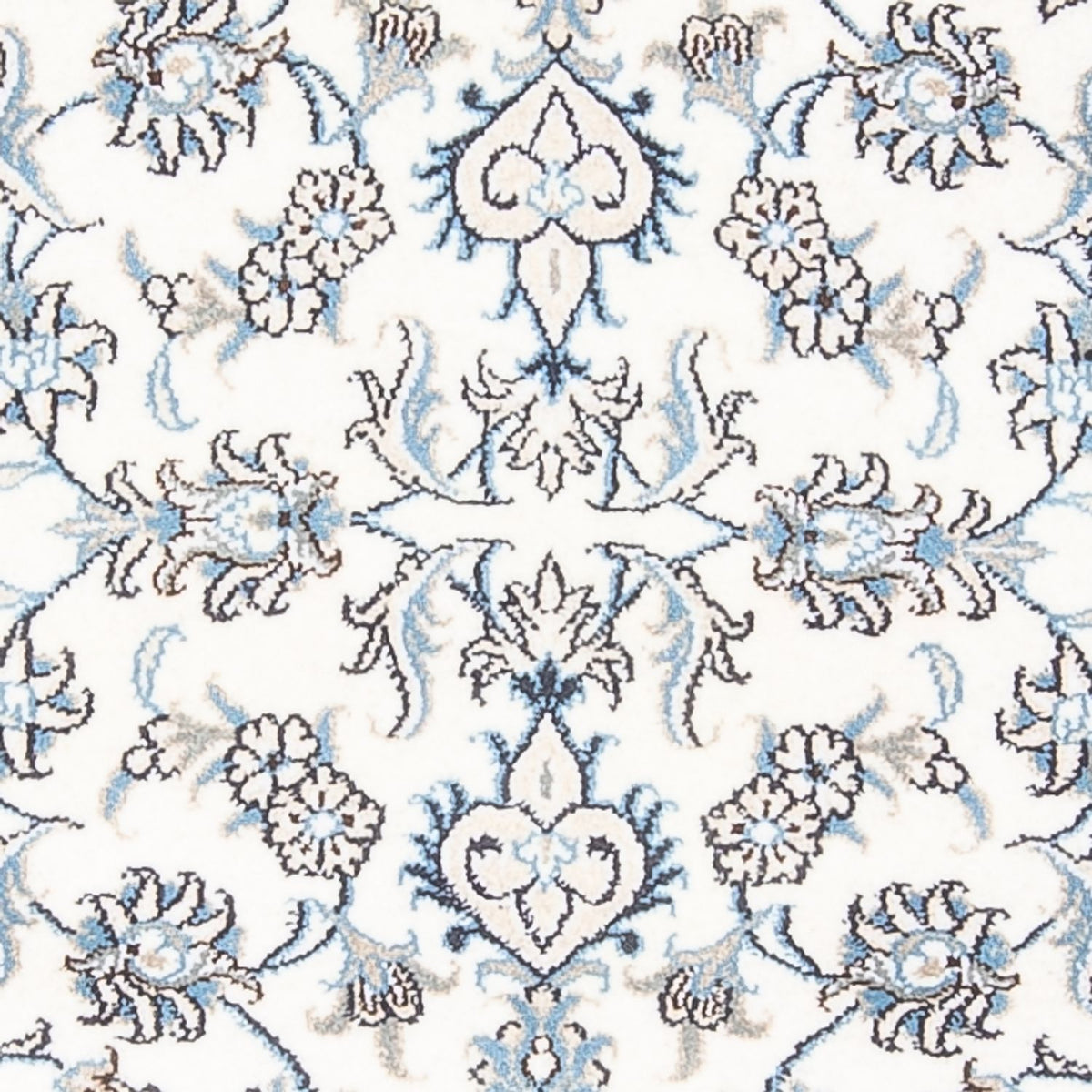 Løber Persisk tæppe - Nain - 198 x 78 cm - sølv