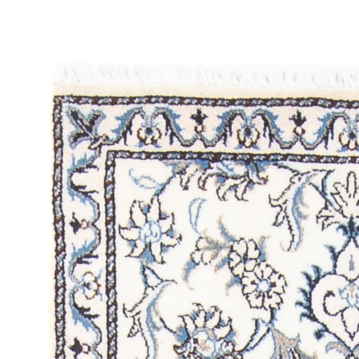 Løber Persisk tæppe - Nain - 200 x 77 cm - sølv