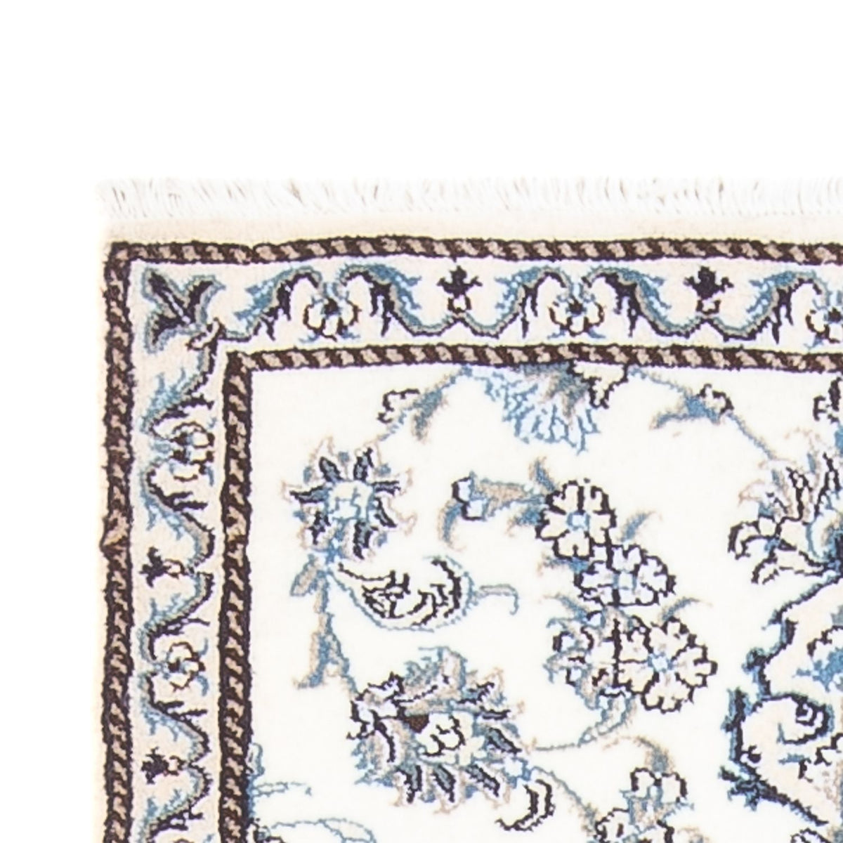 Løber Persisk tæppe - Nain - 188 x 84 cm - sølv