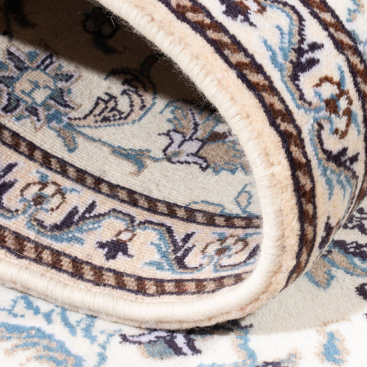 Løber Persisk tæppe - Nain - 188 x 84 cm - sølv