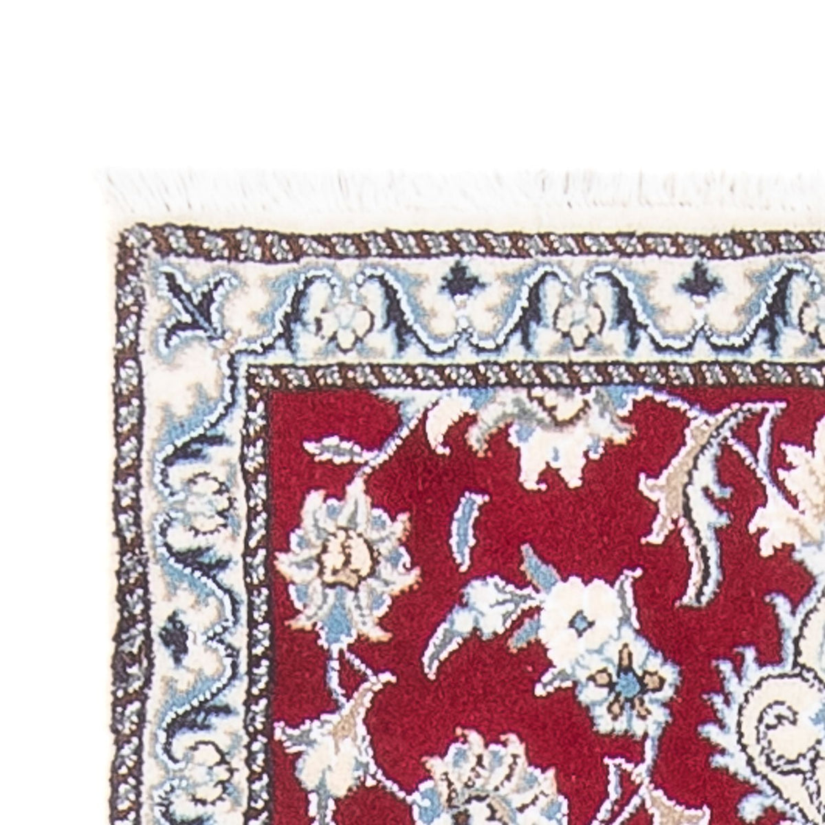 Løber Persisk tæppe - Nain - 196 x 76 cm - rød