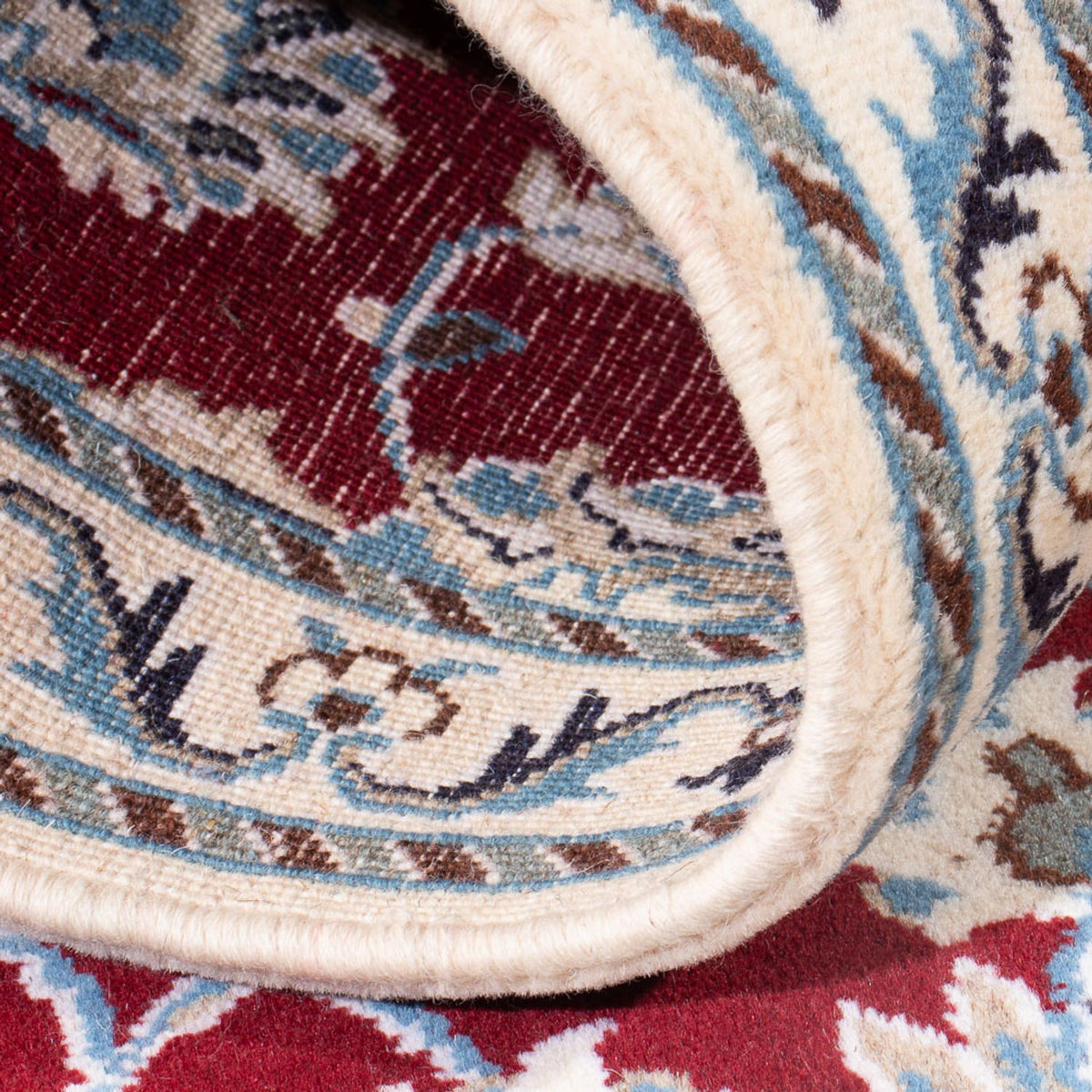 Løber Persisk tæppe - Nain - 206 x 76 cm - rød