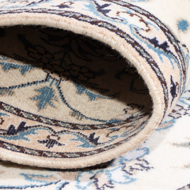 Persisk tæppe - Nain - 140 x 90 cm - sølv