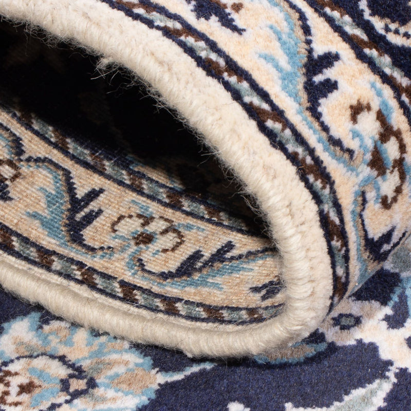 Persisk tæppe - Nain - 140 x 90 cm - mørkeblå