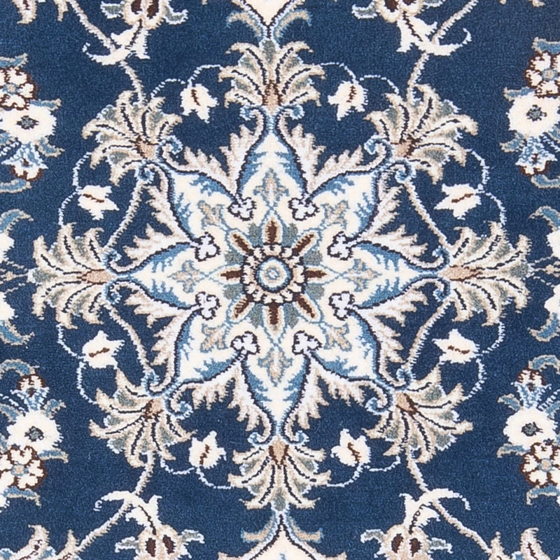 Persisk tæppe - Nain - 140 x 90 cm - mørkeblå